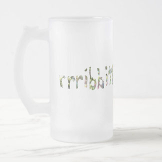 Rainbow-gestanztes Glas Look Frosch Art Mattglas Bierglas