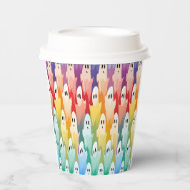 Rainbow Ghosts Pappbecher