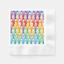 Rainbow Ghosts Serviette