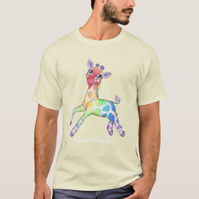 Rainbow Giraffe Shirt (Vorderseite)
