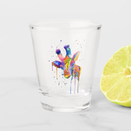 Rainbow Giraffe Shot Glas