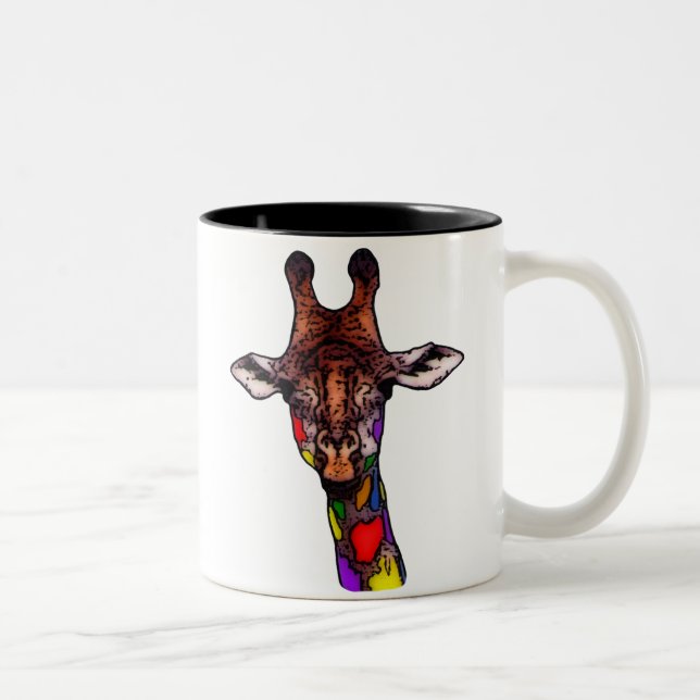 Rainbow Giraffe Tasse (Rechts)