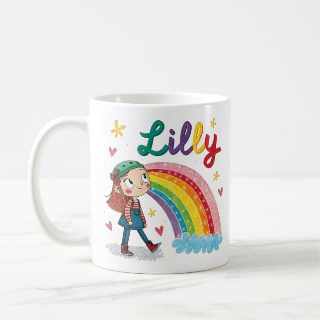 Rainbow Girl Lilly 2 Kaffeetasse (Links)