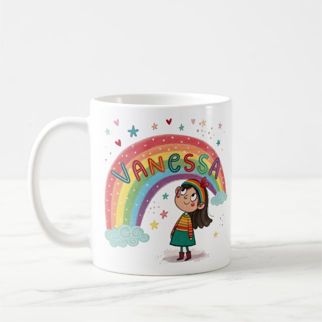 Rainbow Girl Vanessa 2 Kaffeetasse (Links)