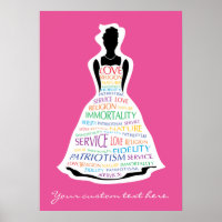 Rainbow Girls Assembly, Masonic Custom Poster Art