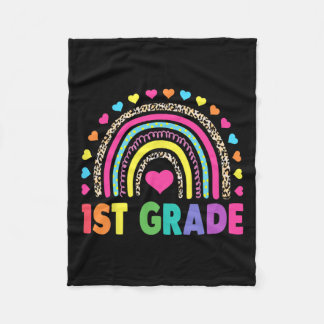 Rainbow Girls Boys Teacher Team 1st Gr Fleecedecke