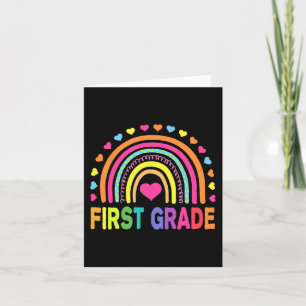 Rainbow Girls Boys Teacher Team 1st Gr Karte