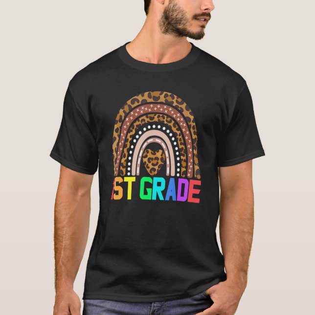 Rainbow Girls Boys Teacher Team 1st Gr T-Shirt (Vorderseite)