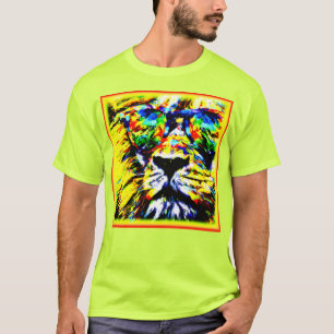 Rainbow Glasses Lion Painting. Jetzt kaufen T-Shirt