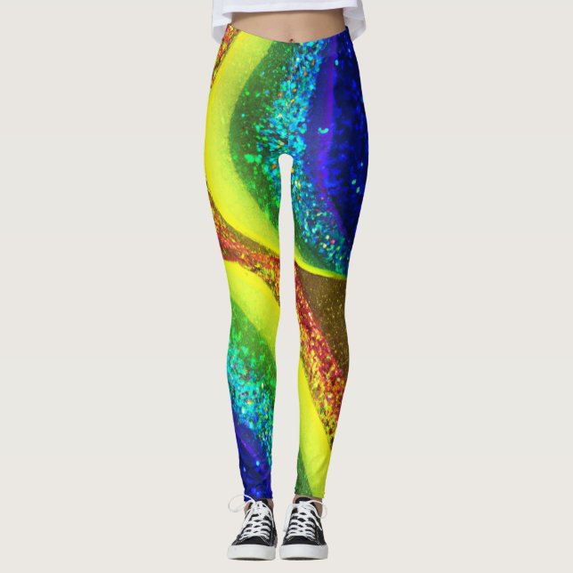 Rainbow Glittering Leggings (Vorderseite)