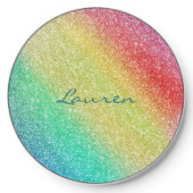 Rainbow Glitzer Aquamariner Name