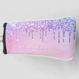 Rainbow Glitzer funkelt Skript moderne gürtelhafte Golf Headcover