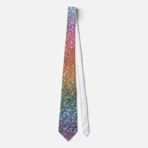 Rainbow Glitzer Krawatte