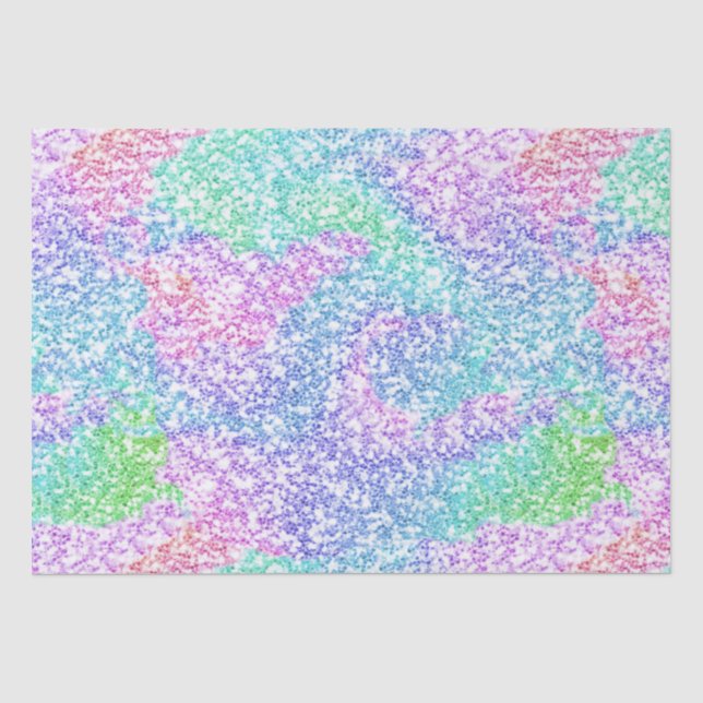 Rainbow-Glitzer Seidenpapier (Vorderseite)