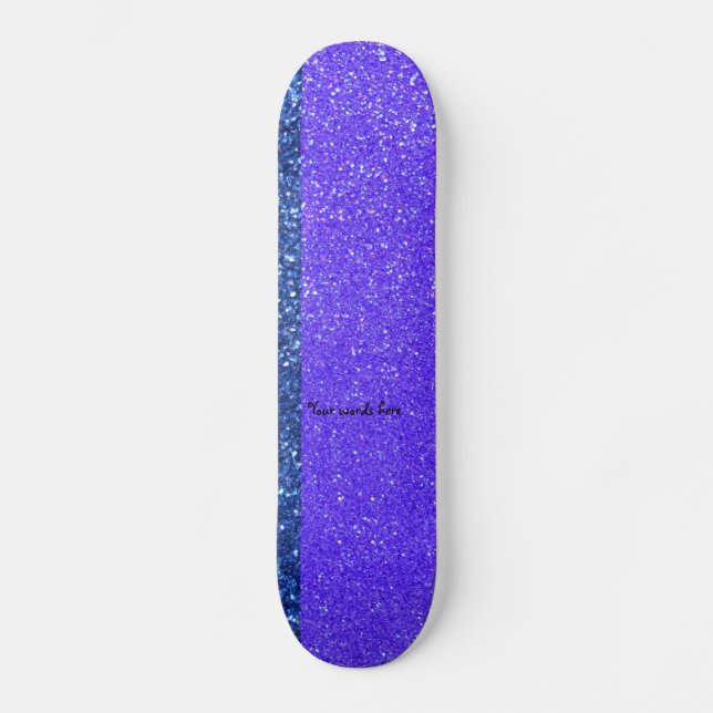 Rainbow Glitzer Skateboard (Vorderseite)
