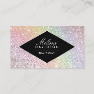 Rainbow Glitzer und Glamour Beauty Visitenkarte