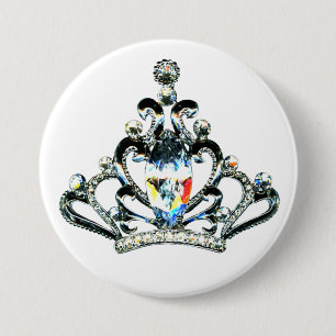 Rainbow-Glitzern eines Tiara Button