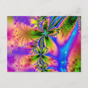 Rainbow-Glitzern Postkarte
