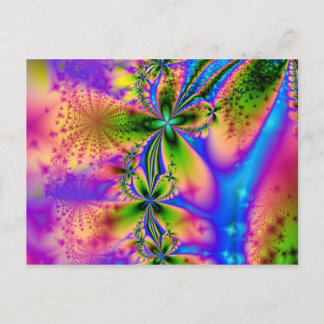 Rainbow-Glitzern Postkarte