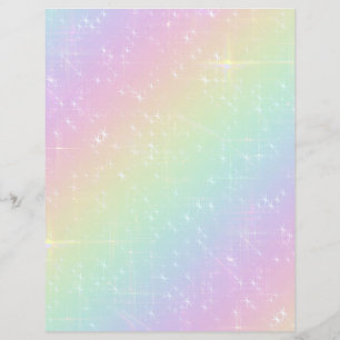 Rainbow Glitzern Scrapbook Paper