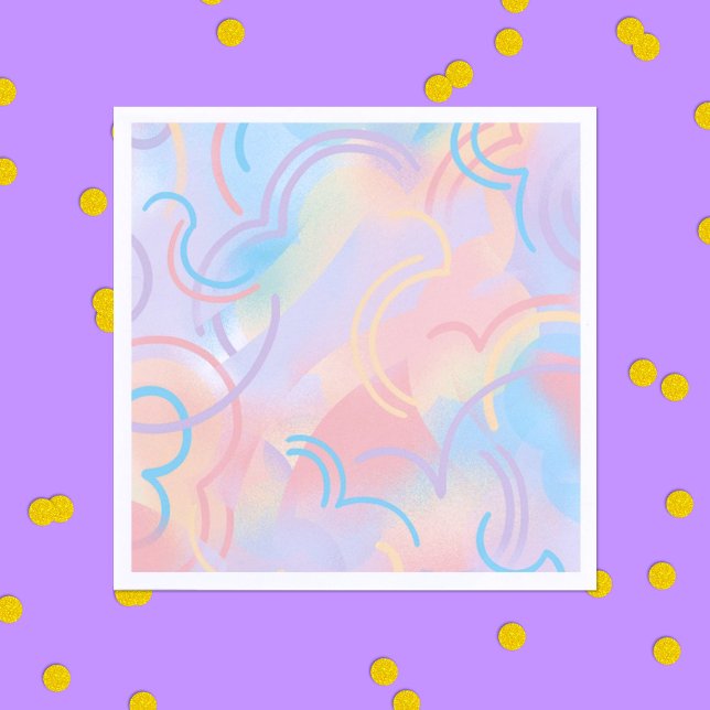 Rainbow Glitzern Serviette (Von Creator hochgeladen)