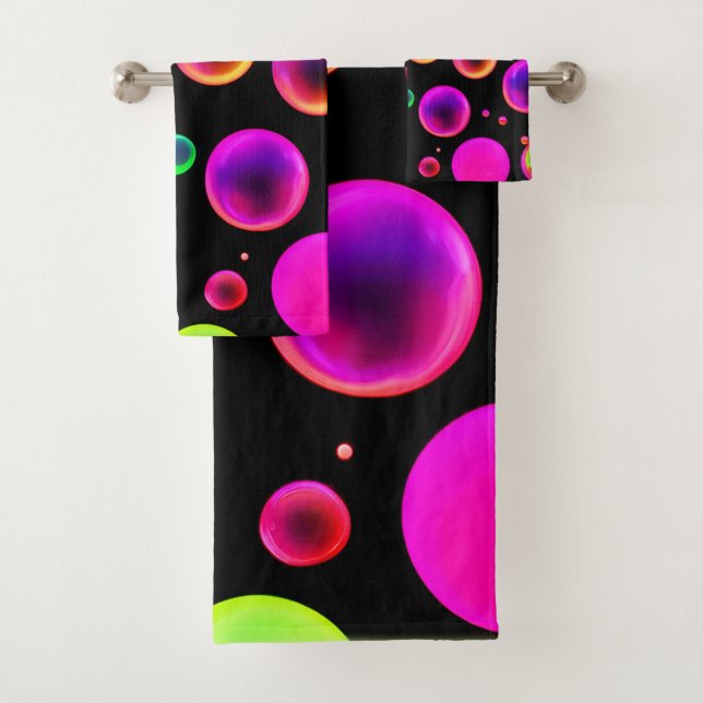Rainbow Glows Bubble Dream Badhandtuch Set (Insitu)