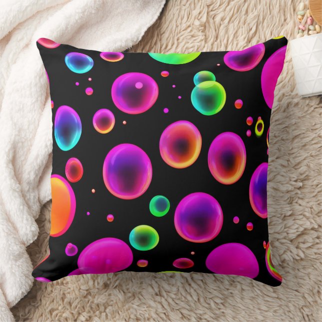 Rainbow Glows Bubble Dream Kissen (Decke)
