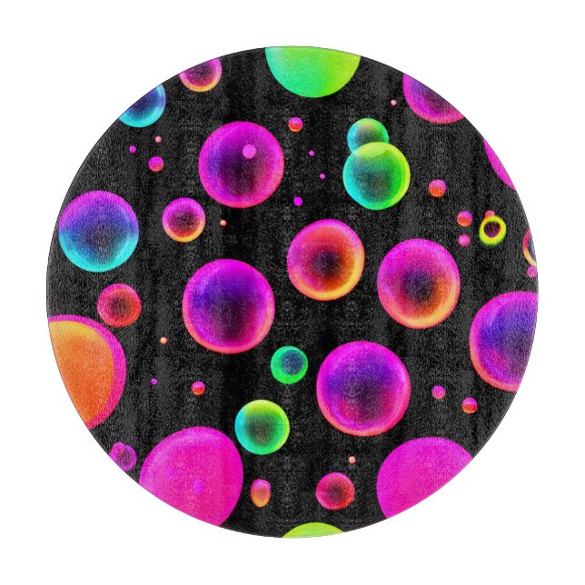 Rainbow Glows Bubble Dream Schneidebrett (Vorderseite)