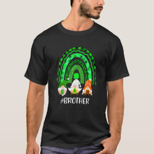 Rainbow Gnome Brother Kleeblatt Leopard Kariert St T-Shirt