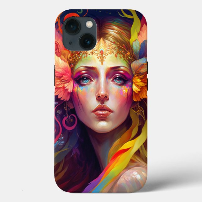 Rainbow Goddess Fantasy Art Case-Mate iPhone Hülle (Rückseite)