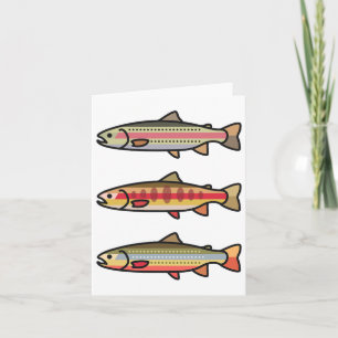 Rainbow Golden Brook Foreut Angelgeschenk Karte