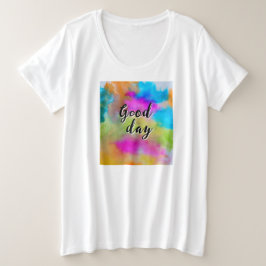 Rainbow Good Day Große Größe T-Shirt