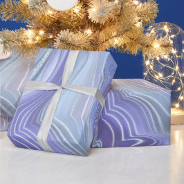 Rainbow Gradient and Silver Foil Strata Geschenkpapier