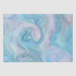 Rainbow Gradient and Silver Foil Strata Seidenpapier