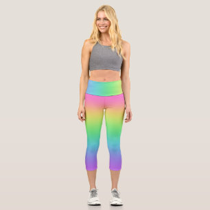 Rainbow Gradient Capri Leggings