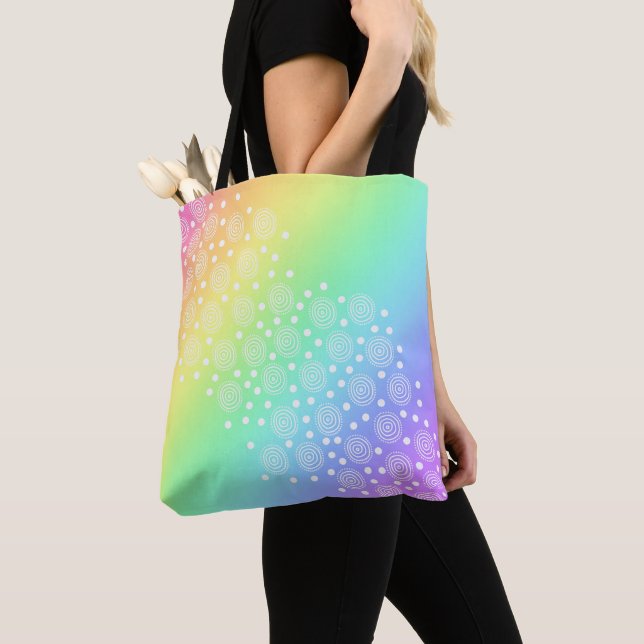 Rainbow Gradient Circles and Dots Tasche (Von Nahem)