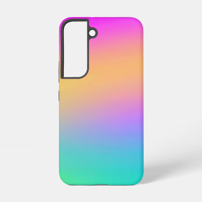 Rainbow Gradient Colorful Samsung Galaxy Hülle (Rückseite)