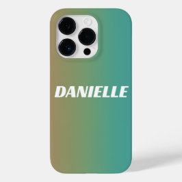 Rainbow Gradient Individuelle Name Case-Mate iPhone 14 Pro Hülle
