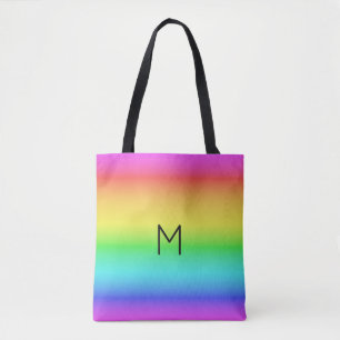 Rainbow Gradient kundenspezifische Monogramm-Beute Tasche