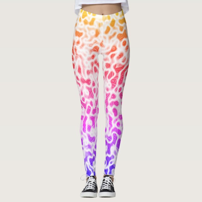 Rainbow Gradient Ombre Leggings (Vorderseite)