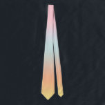 Rainbow Gradient Ombre Pink Krawatte<br><div class="desc">Schönes digitales Aquarell rosa lila pfirsichgelbe Farbverlauf ombre Design. Einfach,  ruhig,  entspannend und glänzend,  boho,  schicke moderne Design. Gradient Geschenk. Personalisierte Geschenke. Personalisierte Geschenke</div>