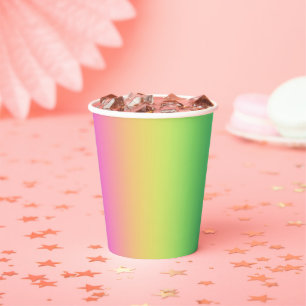Rainbow Gradient Pappbecher