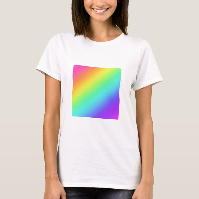 Rainbow Gradient Pride Womans T - Shirt (Vorderseite)