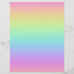 Rainbow Gradient Scrapbook Paper
