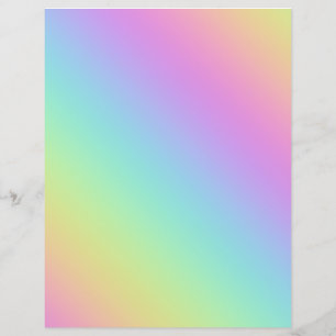 Rainbow Gradient Scrapbook Paper