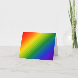 Rainbow Gradient Strichen Dankeskarte