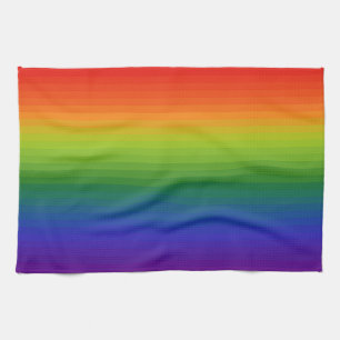 Rainbow Gradient Strichen Geschirrtuch