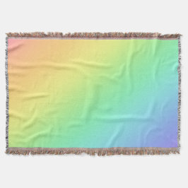 Rainbow Gradient Throw Blanket Decke