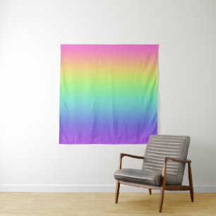 Rainbow Gradient Wall Tapestry Wandteppich