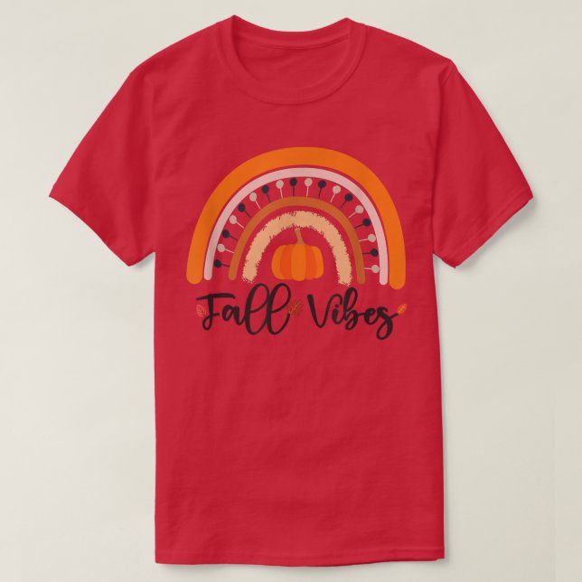 Rainbow Graphics Autumn Pumpkin T-Shirt (Design vorne)
